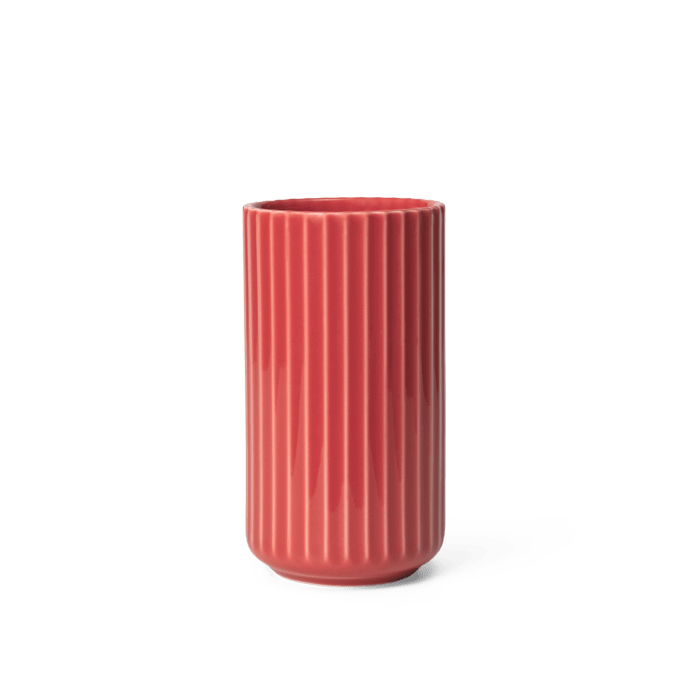 Lyngby Vase Porcelain Red