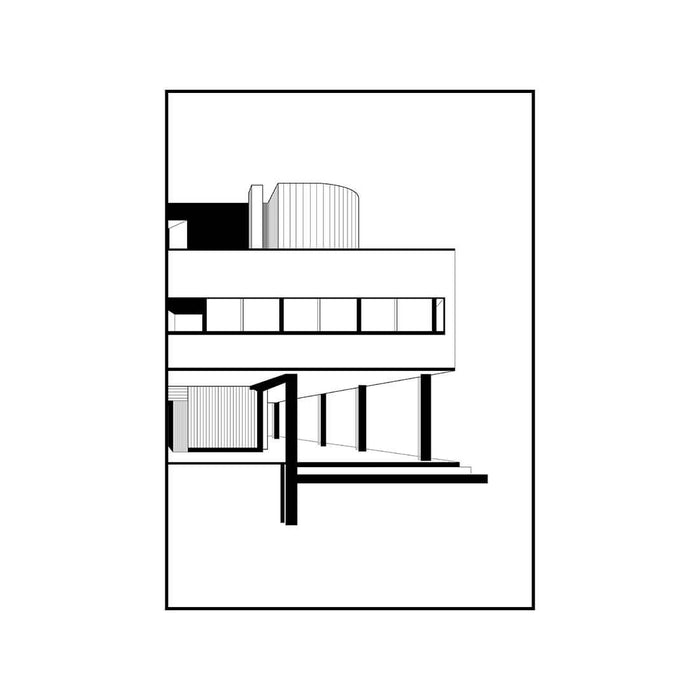 Kristina dam studio villa savoye illustration signed and numbered