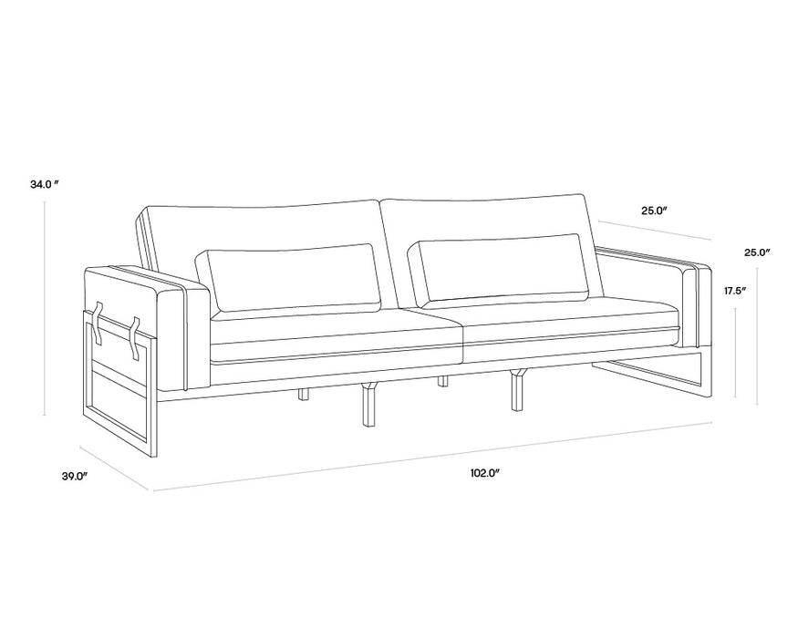 Belinda Sofa - Rhapsody Greige