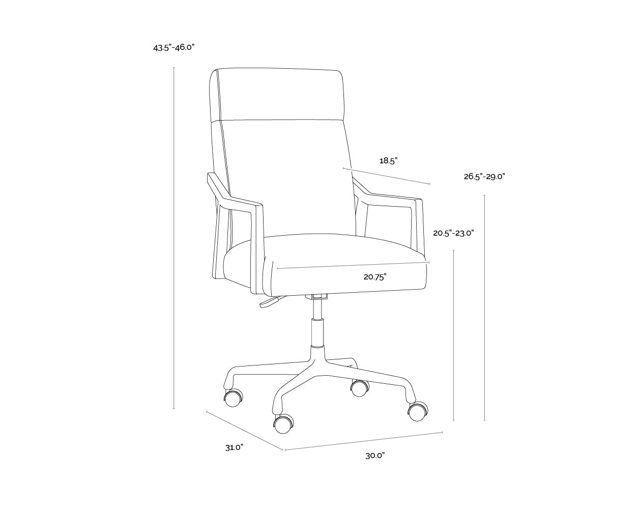 Collin Office Chair - Natural