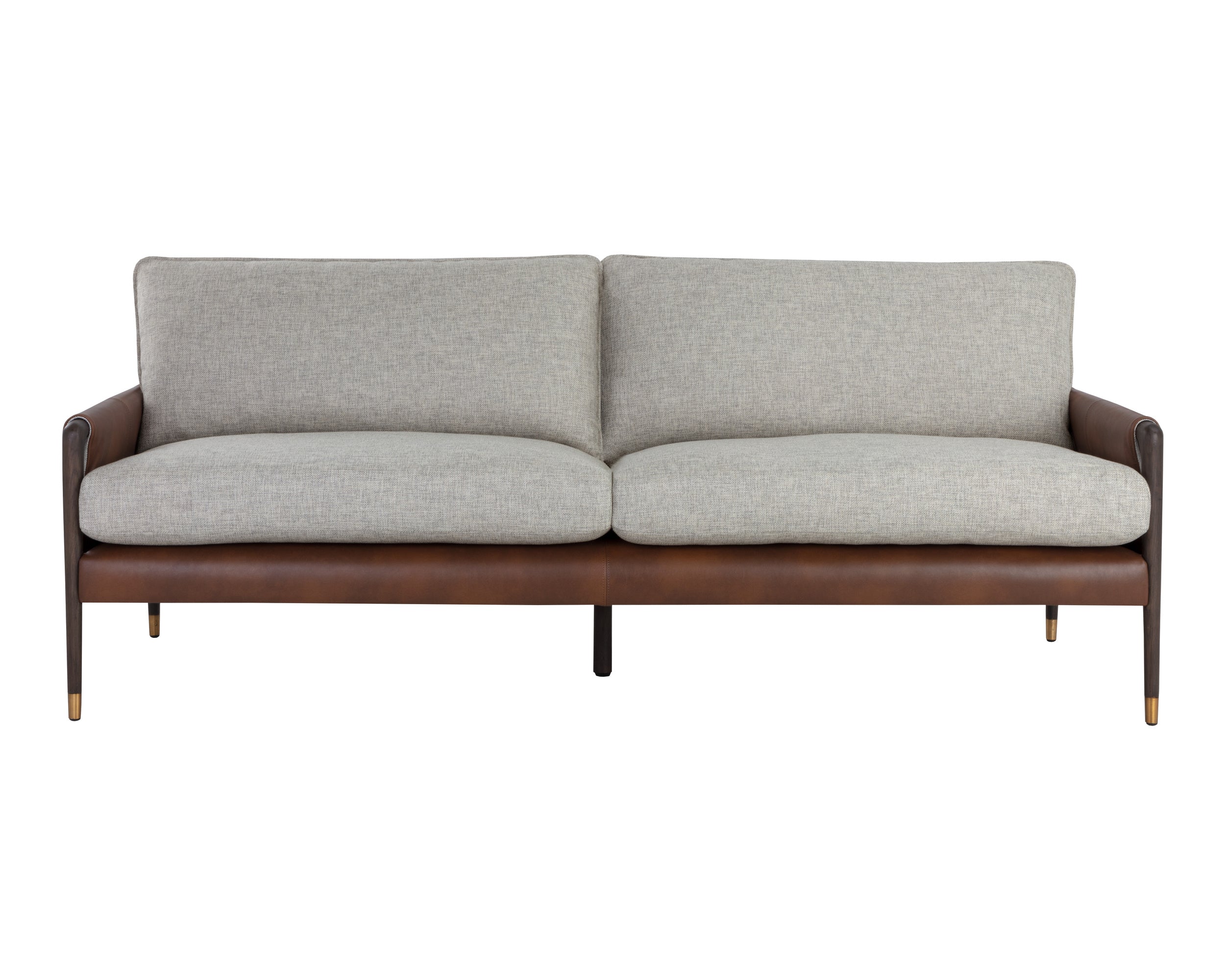 Mauti Sofa - Brown - Vault Fog/Bravo Cognac