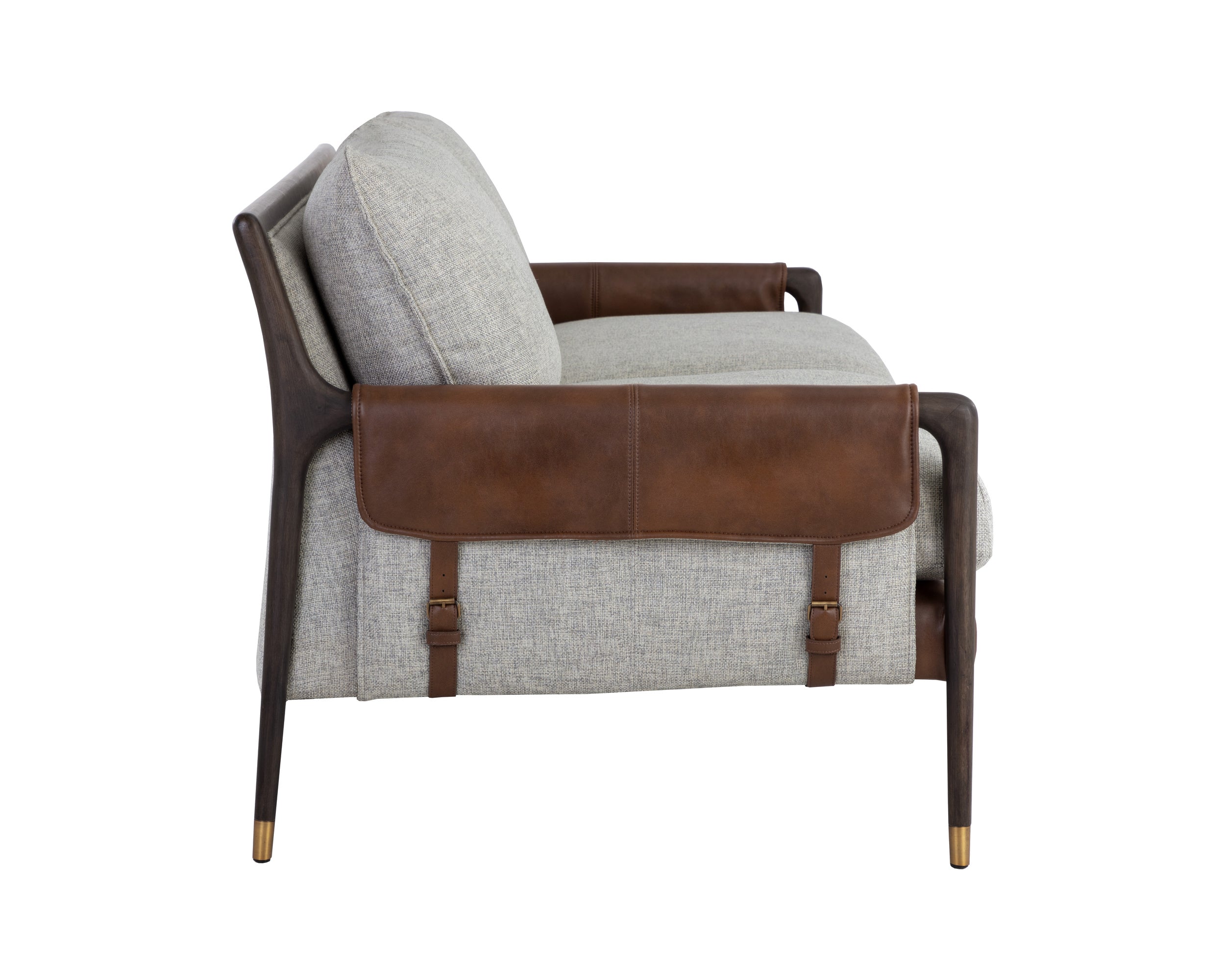 Mauti Sofa - Brown - Vault Fog/Bravo Cognac