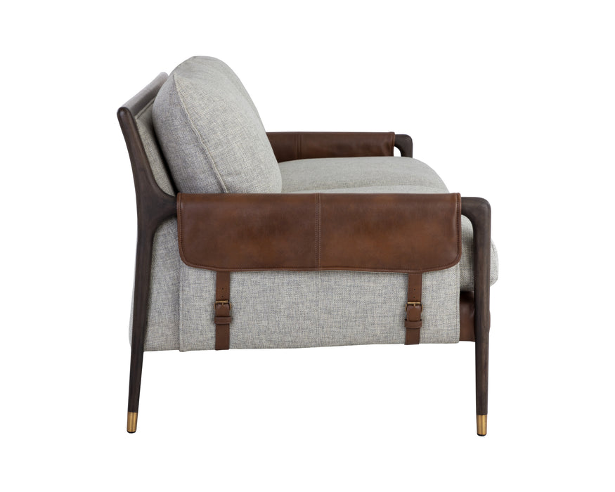 Mauti Sofa - Brown - Vault Fog/Bravo Cognac