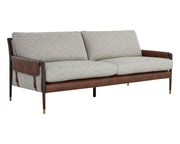 Mauti Sofa - Brown - Vault Fog/Bravo Cognac