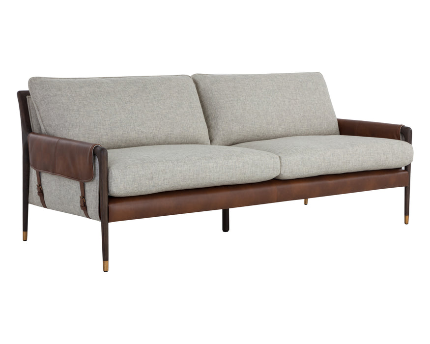 Mauti Sofa - Brown - Vault Fog/Bravo Cognac