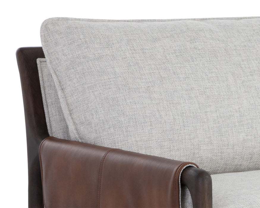 Mauti Sofa - Brown - Vault Fog/Bravo Cognac
