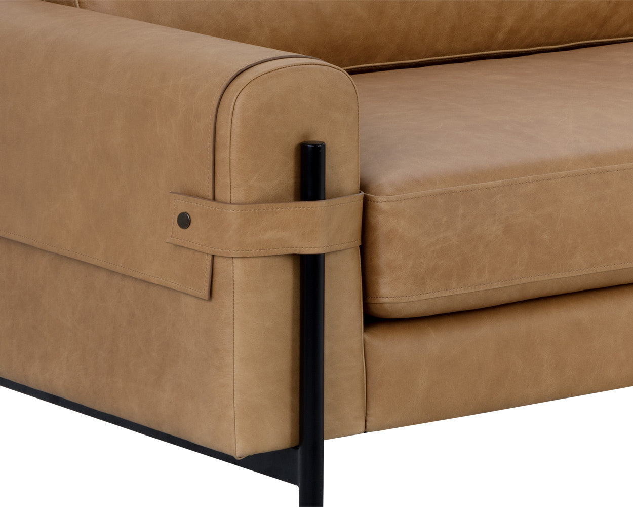 Camus Sofa - Ludlow Seasame Leather