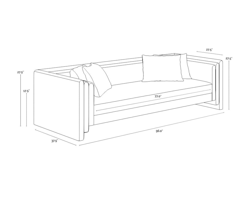 Kira Sofa - Meg Gold
