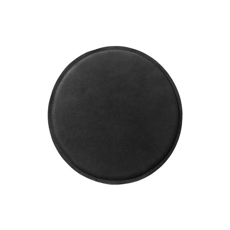 kristina dam studio stool seating cushion black leather