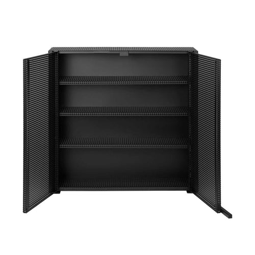 Grid Wall Cabinet - Black