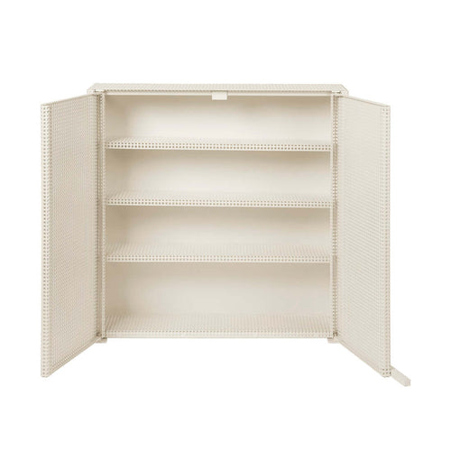 Grid Wall Cabinet - Beige