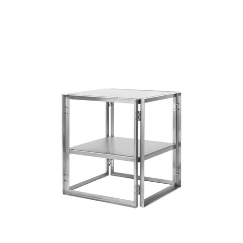 Foldable Side Table - Stainless Steel