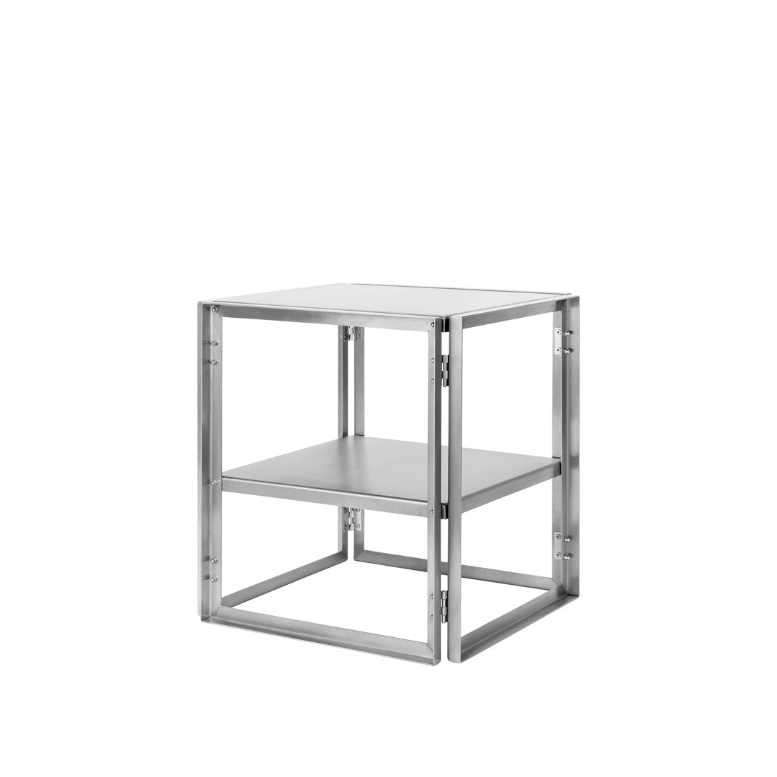 Foldable Side Table - Stainless Steel