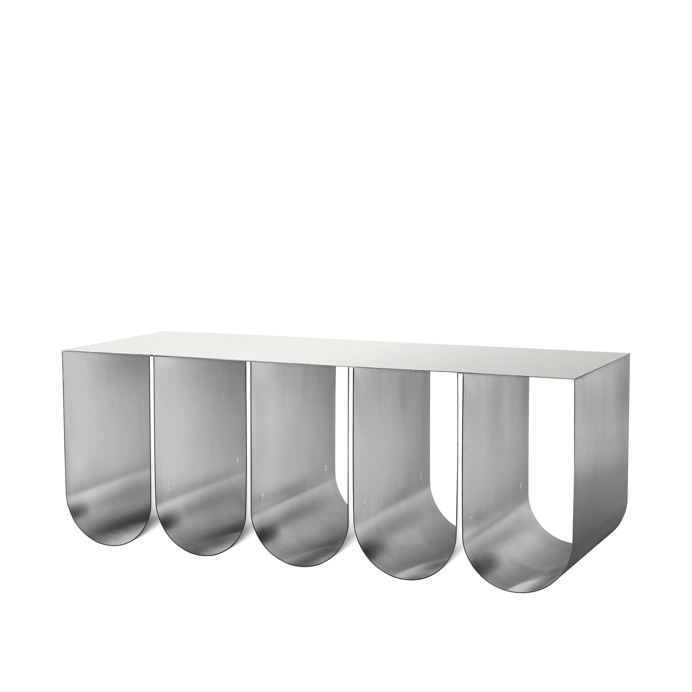 Curved Bench - Stainless Steel