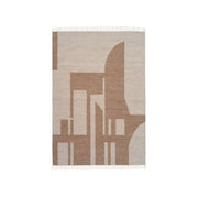 Contemporary Kelim Rug - 78 x 55" Brown