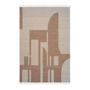 Contemporary Kelim Rug - 118 x 78" Brown