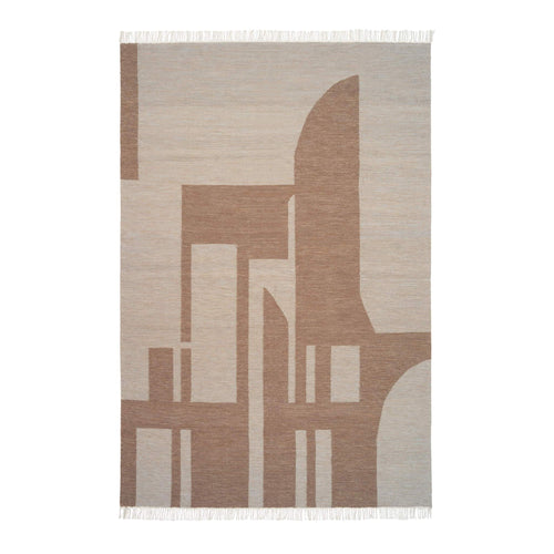 Kristina Dam Studio Contemporary Kelim Rug, 118 x 78", Brown