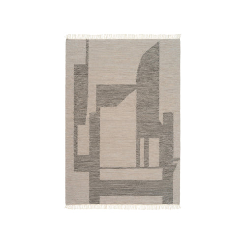 Kristina Dam Studio Contemporary Kelim Rug, 78 x 55", Beige