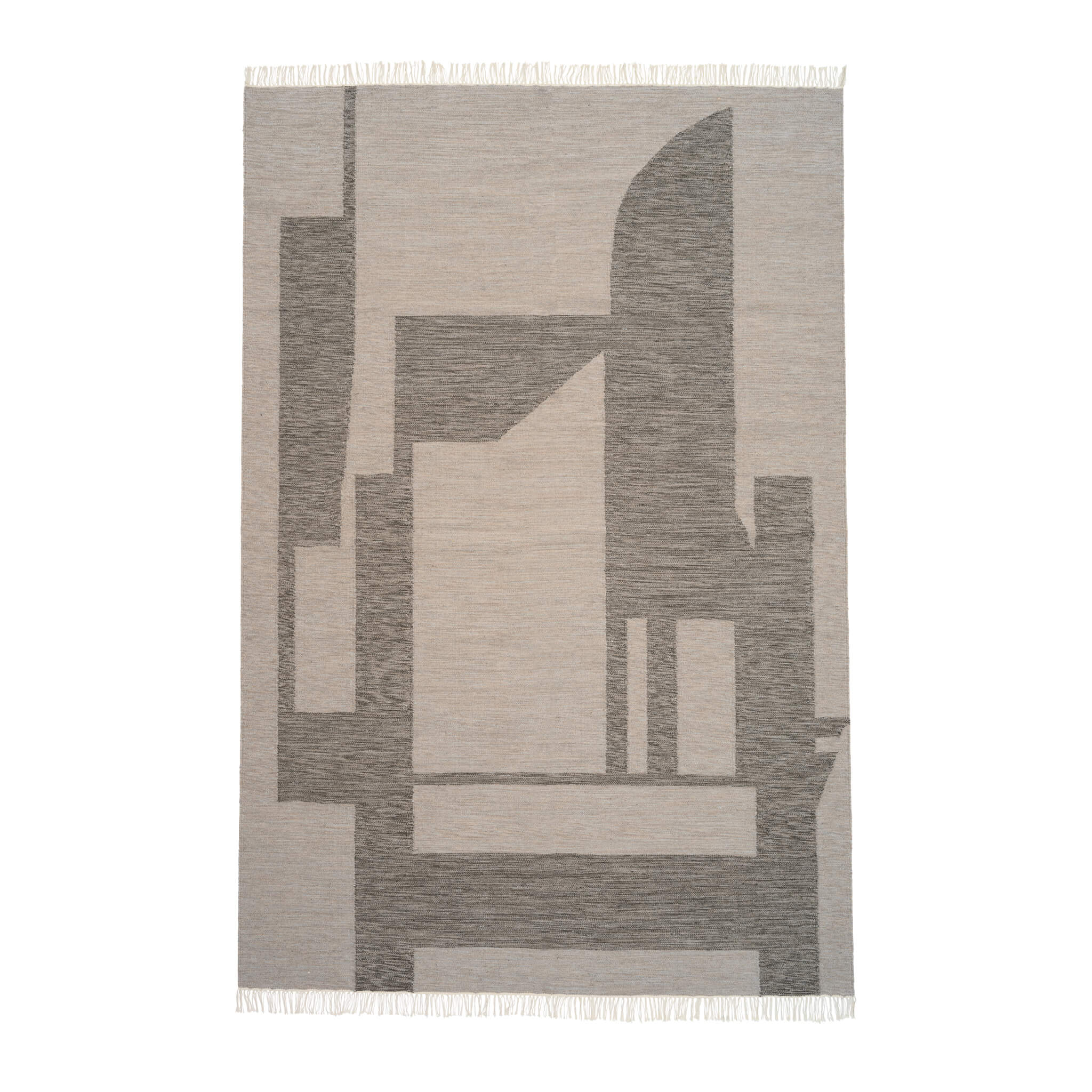 Contemporary Kelim Rug - 118 x 78" Beige