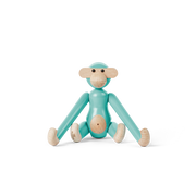 Kay Bojesen Monkey, Mini, Turquoise, H: 3.7"