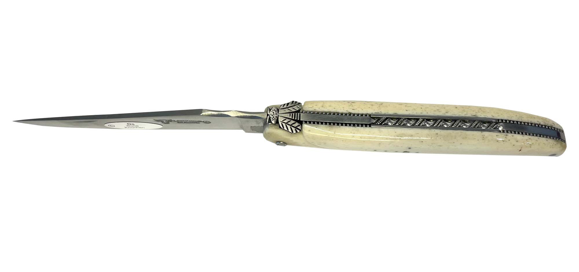 Laguiole en Aubrac La Perle Hand Carved Multipurpose Knife, Teak Wood, 4.75-Inches