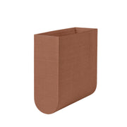 Curved Side Table Box Burnt Brown - Small