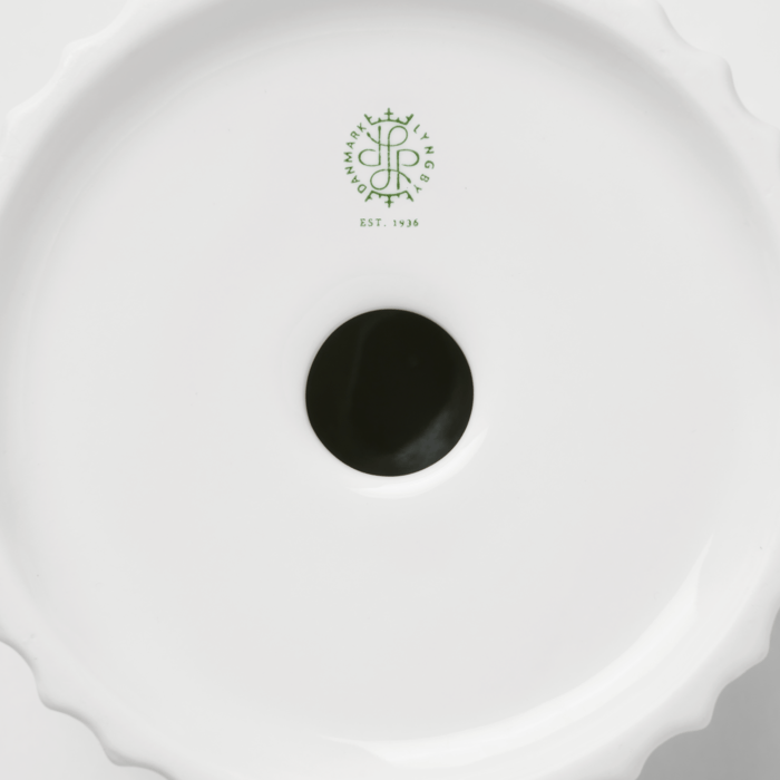 Lyngby Porcelæn Candleholder Tura, H: 3.9"
