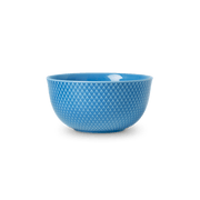 Lyngby Porcelæn Rhombe Color Serving Bowl, Blue, Ø: 6.9"