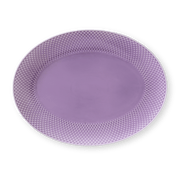 Lyngby Porcelæn Rhombe Color Oval Serving Dish, W: 13.8"