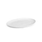Lyngby Porcelæn Rhombe Oval Serving Dish, White