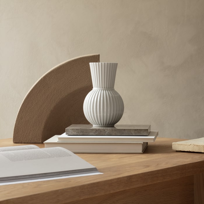 Lyngby Tura Vase, White