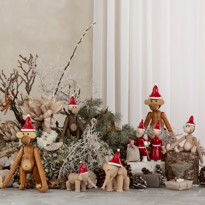 Kay Bojesen Santa Clara / Mrs Santa, Red/White, H: 7.7"