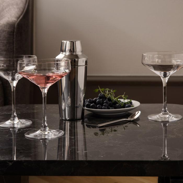 Holmegaard Perfection Cocktail Glass, Clear, 12.8 Oz, 6 Pcs.