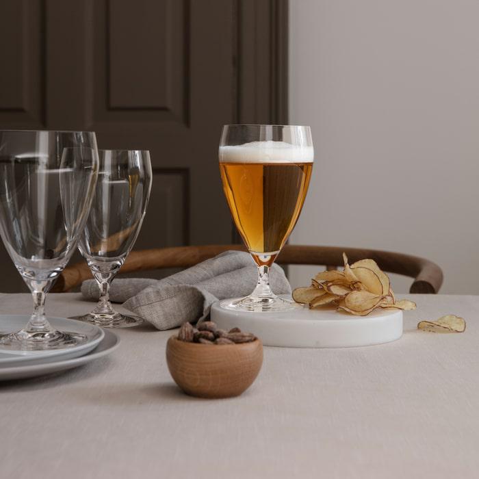 Holmegaard Perfection Beer Glass, Clear, 14.9 Oz, 6 Pcs.