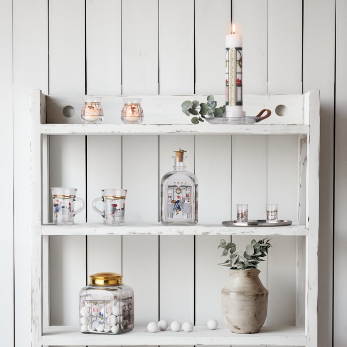 Holmegaard Christmas Biscuit Jar, H: 6.3"