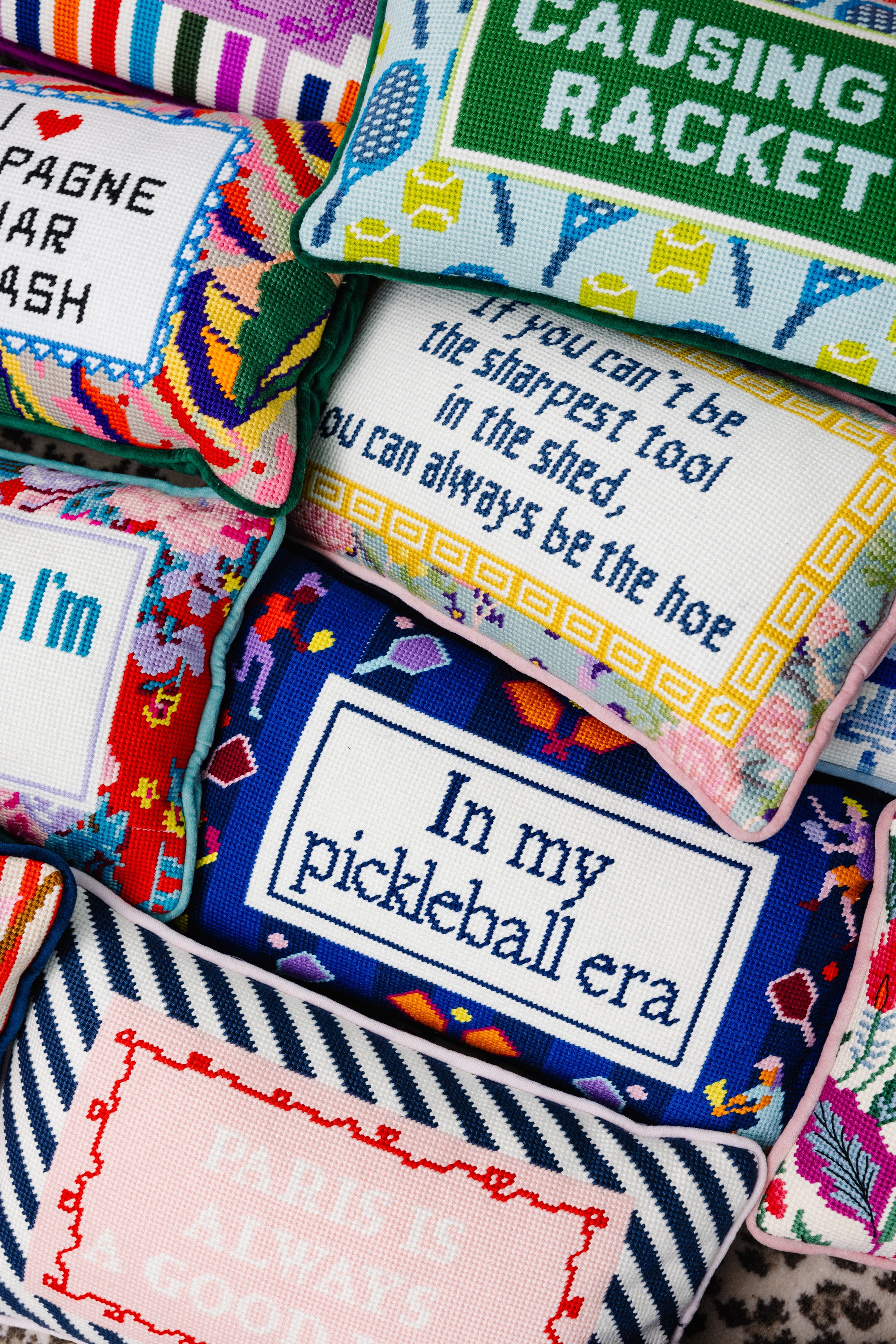Paris Needlepoint Pillow