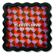 Leave by Nine Large Lacquer Tray