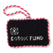 Needlepoint Icon Ornament - Black Card