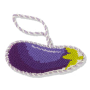 Needlepoint Icon Ornament - Eggplant
