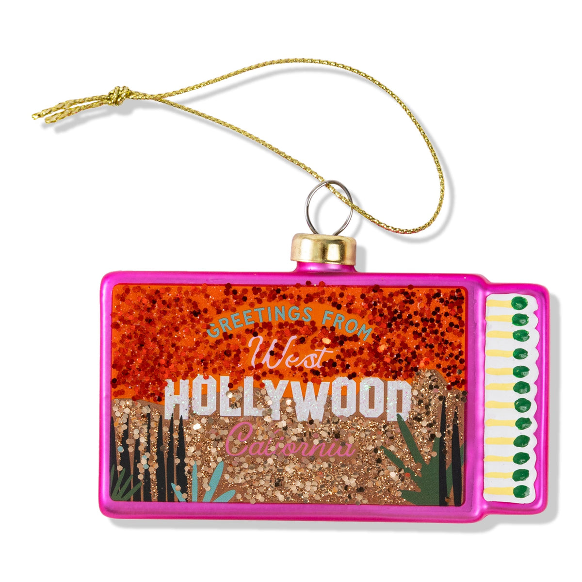 Matchbook Ornament - West Hollywood