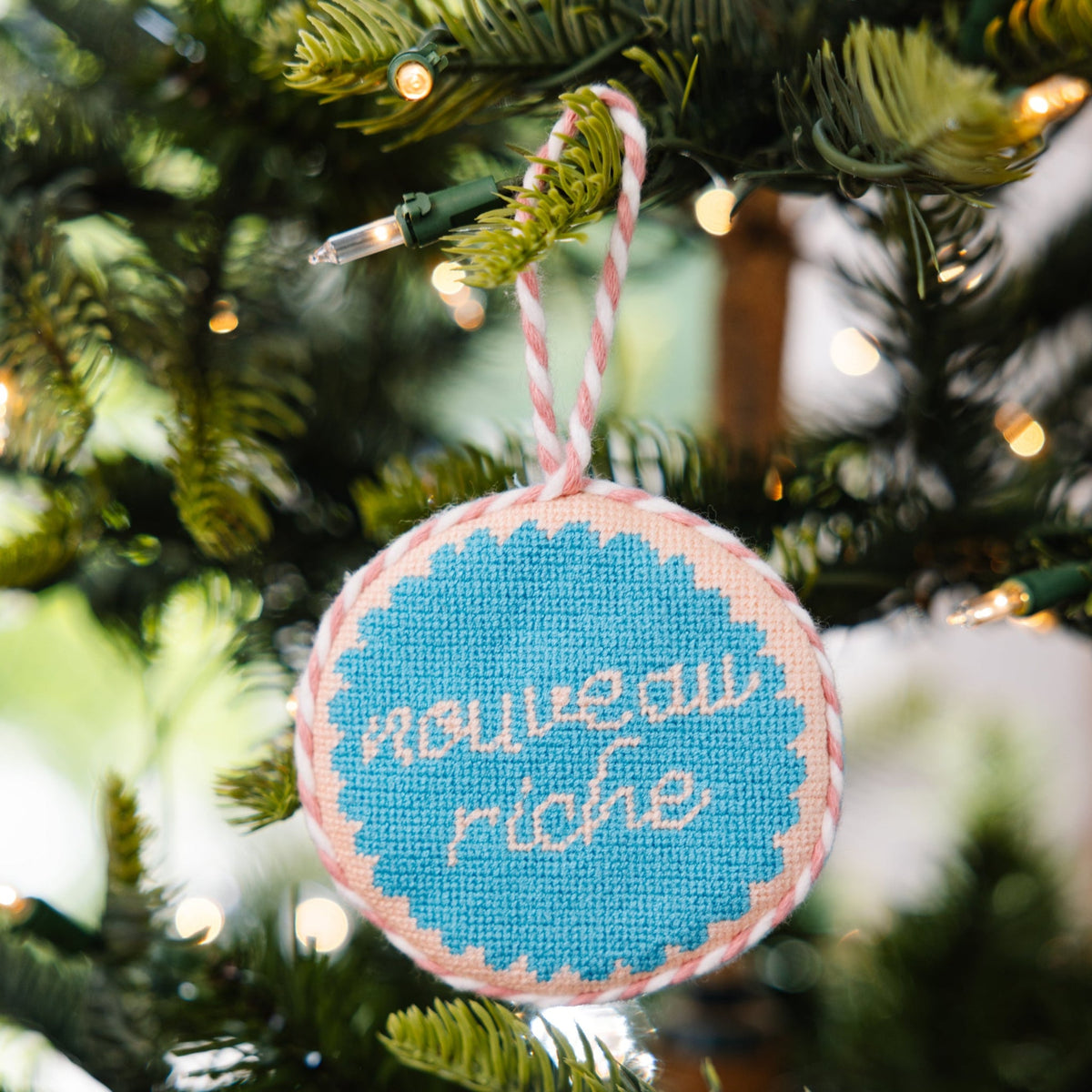 Needlepoint Ornament - Nouveau Riche