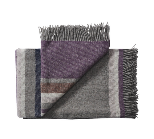 Silkeborg Uldspinderi Lyø Throw - Grey Heather