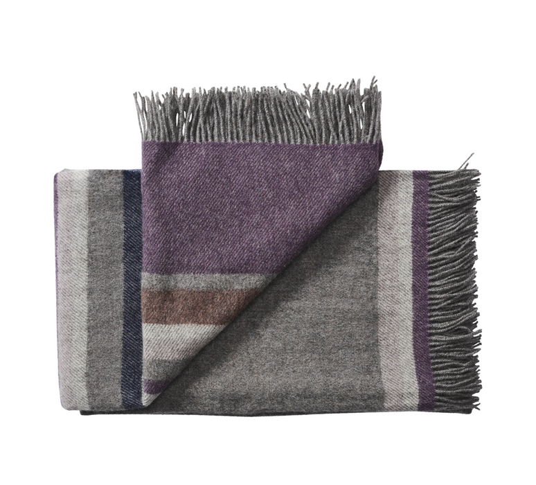 Lyø Throw - Grey Heather