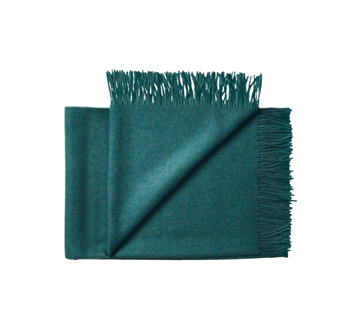 Silkeborg Uldspinderi Cusco Throw - Teal Green