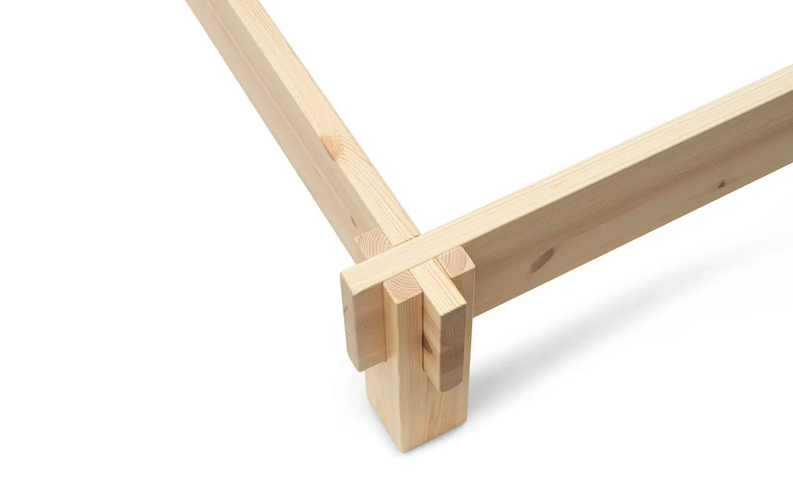 Notch Bed Frame 160 x 200 cm Pine