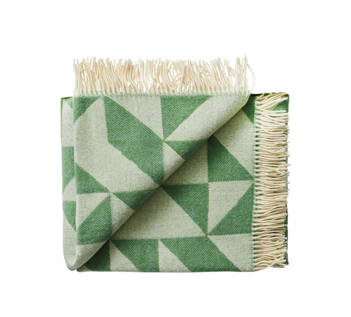 Twist a Twill Throw - Maple Green