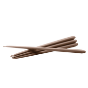 Taper Candle by Ester & Erik - Soft Brown - Set of 6