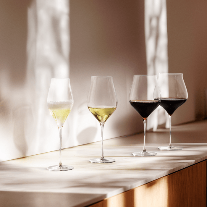 Holmegaard Notes White Wine Glass, Clear, 21.3 Oz, 2 Pcs.