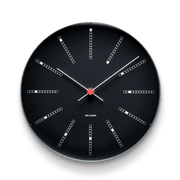 Arne Jacobsen Bankers Wall Clock, Black, Large, Ø: 11.4