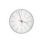 Arne Jacobsen Bankers Wall Clock, White, Extra Small, Ø: 4.7"